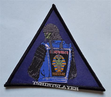 Iron Maiden Powerslave Triangle Patch Black Border Tshirtslayer