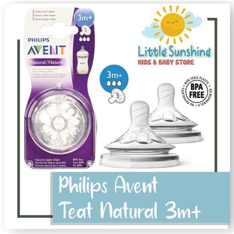 Jual Botol Dot Teat Nipple Natural Philips Avent 3m 6m