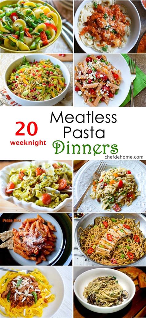 20 Weeknight Meatless Pasta Dinner Ideas Meals