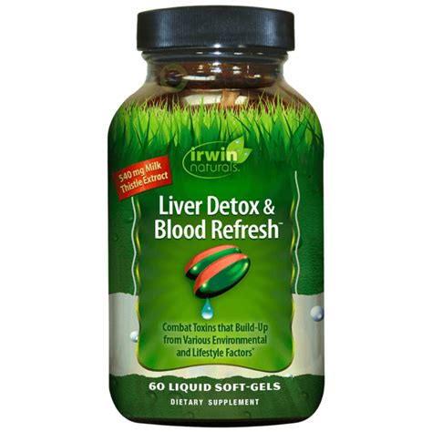 Irwin Naturals Liver Detox And Blood Refresh 60 Soft Gels Bemo