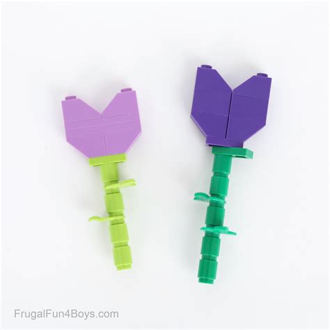 Build LEGO Flowers - Frugal Fun For Boys and Girls