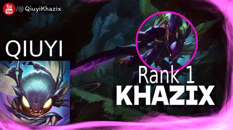 [rank 1 Khazix] Qiuyi Khazix Vs Karthus 22 Kill Qiuyi Khazix Guide