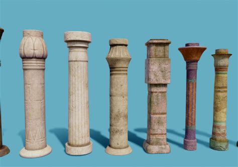 Columns Egypt CGTrader