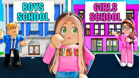 Girls Only School Vs Boys Only School Roblox Youtube