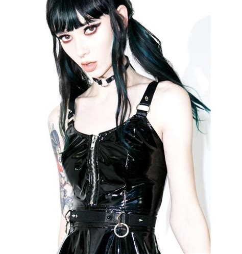 Current Mood Darby Pvc Skater Dress Dolls Kill