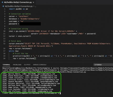 How To Connect SQL Server From Python On MacOS My Tec Bits
