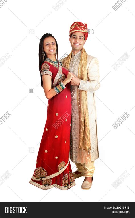 Indian Couple Traditional Wear Image & Photo | Bigstock