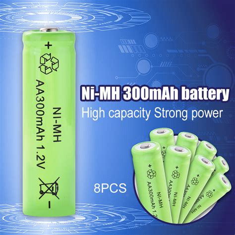 X Ni Mh Aa Rechargeable Battery V Mah High Power For Solar Light