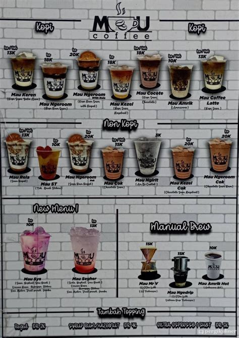 Selalu Diperbarui Menu Mau Coffee Rungkut Surabaya