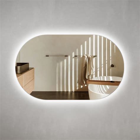 Pill Oval 1500mm X 900mm Backlit Led Mirror With Polished Edge And Dem