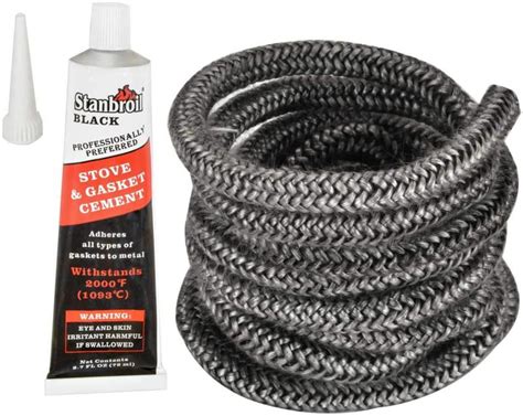 Stanbroil Graphite Impregnated Fiberglass Rope Seal And High