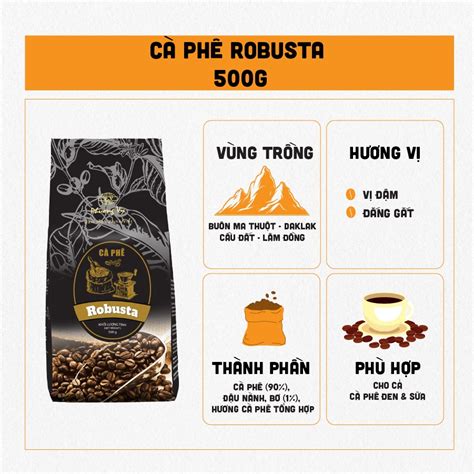 Cà Phê Robusta 500g Cà Phê Rang Xay Phương Vy Coffee Shopee Việt Nam