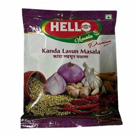 G Hello Kanda Lasun Masala Packaging Size Gm Packet At Rs