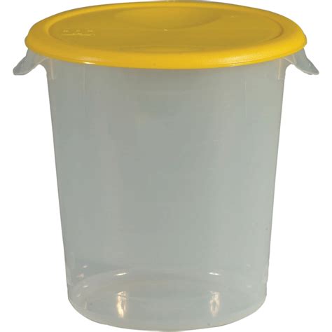 Rubbermaid Round Storage Containers, Colour: Clear -Outside Depth: 10 ...