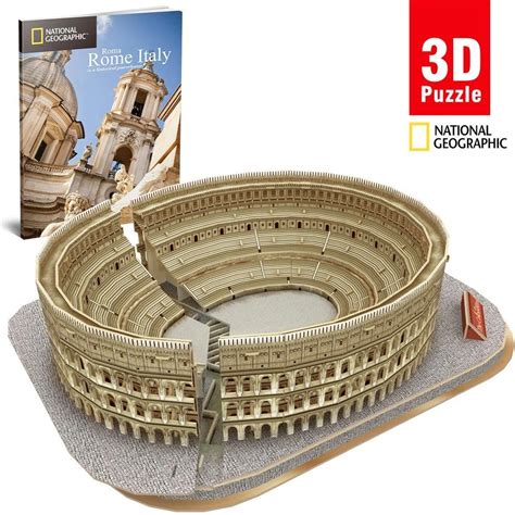 Cubic Fun National Geographic 3D Puzzle The Colosseum Limon Oyuncak