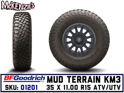 Bfg 35x11r15 Mud Terrain Km3 Utv Tire Bfgoodrich 01201 Mckenzie S