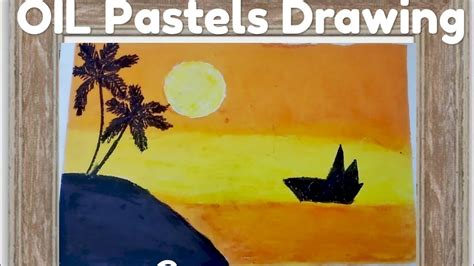 Oil Pastel Sunset Drawing For Beginners YouTube