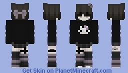 e-girl 🖤 Minecraft Skin