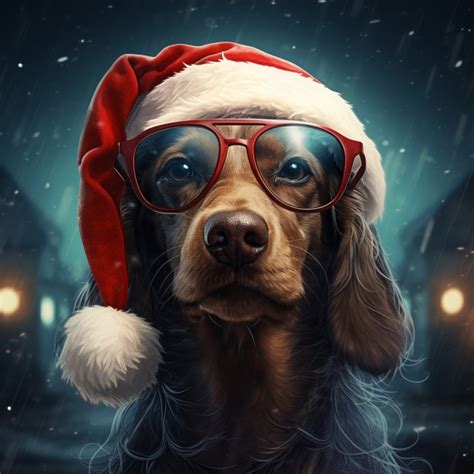 Funny Christmas Dog Free Stock Photo Public Domain Pictures