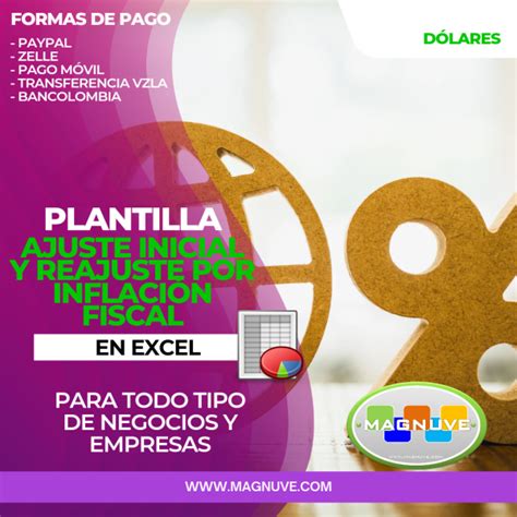 Plantilla Ajuste Inicial Y Reajuste Por Inflaci N Fiscal En Excel