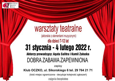 Warsztaty Teatralne Dla Dzieci W Klubie Oczko Radio Oko 88 5 FM