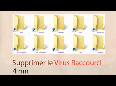 Comment Supprimer le Virus Raccourci avec CMD en Français YouTube