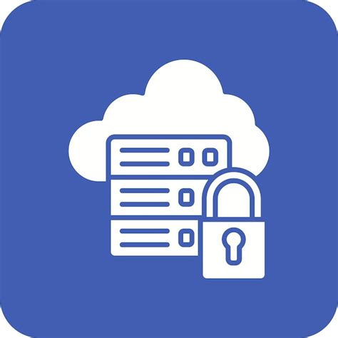 Premium Vector Secure Server Icon