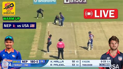 Live 🔴 Nepal Vs Usa Warm Up Match Live Icc T20 World Cup 2024 Live Nepal Vs Usa Live Streaming