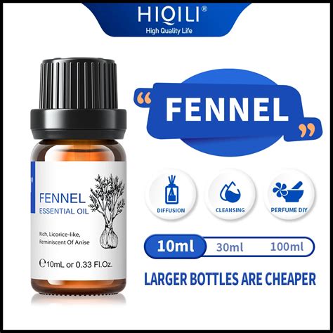 Hiqili 10ml Fennel Essential Oils 100 Pure Nature Plant Aromatherapy