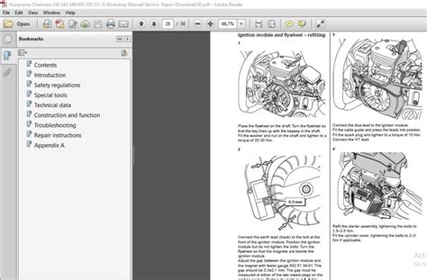 Husqvarna Chainsaw 340 345 346xpg 350 351 G Workshop Manual Service