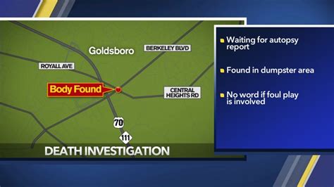 Goldsboro Police Investigating After Body Found Near Dumpster Abc11