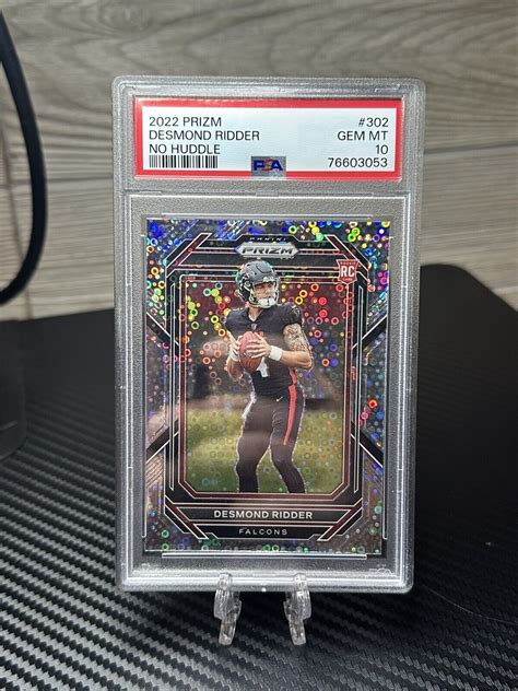 Panini Prizm Desmond Ridder No Huddle Prizm Rookie Rc Psa Gem