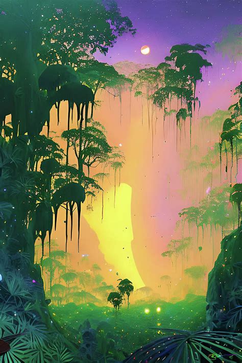 Alien Jungle Love Fantasy 8 Digital Art By Benito Del Ray Fine Art