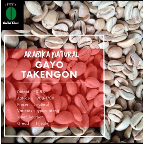 Jual Green Bean Biji Kopi Arabika GAYO TAKENGON 1 Kg Natural