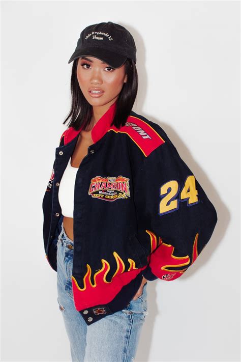 Vintage Nascar Jacket Vintage Jacket Outfit Jacket Outfit Women