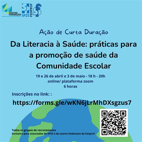 AÇÃO DE CURTA DURAÇÃO DA LITERACIA À SAÚDE 6 HORAS ONLINE 19 DE