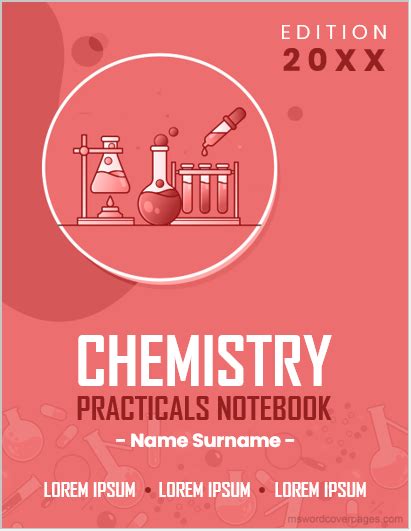 Chemistry Practical Notebook Cover Pages Download And Edit