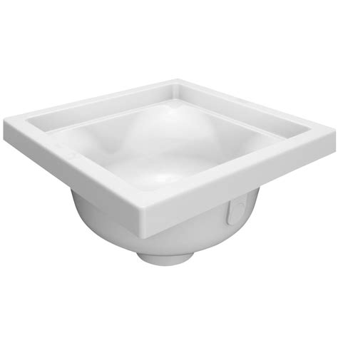 Zurn Elkay FS12 6 PV3 14 X 14 Polymer Floor Sink With 6 3 8 Sump Depth