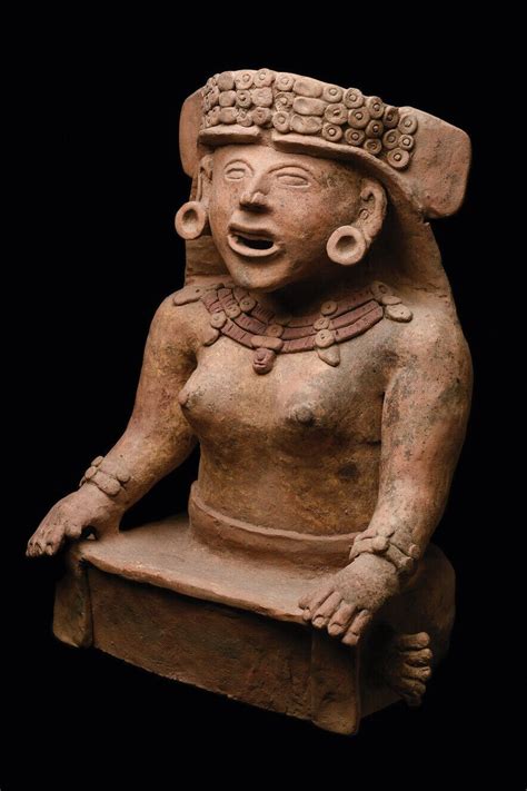 Precolumbian Seated Recovery Buddha Statue Folk Art Ethnic Angels