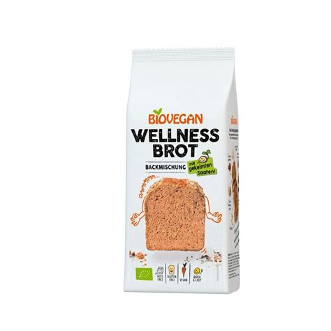 Biovegan Wellnessbrot Backmischung Mit 10 Gekeimten Vollkorn Saaten