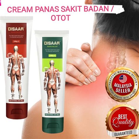 Cream Panas Ubat Sakit Badan Joint Otot Pain Relief Original Disaar