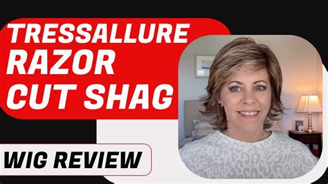 TressAllure Razor Cut Shag Wig Review Chiquel Wigs YouTube