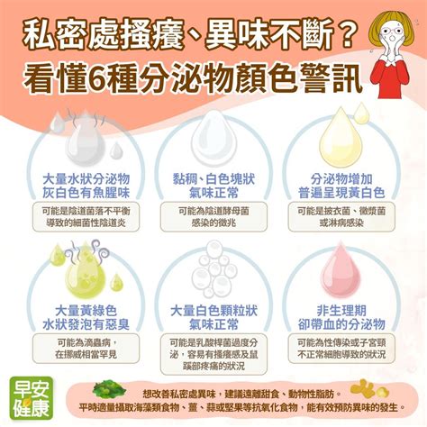 私密處搔癢、異味不斷？陰道分泌物6種顏色警訊，馬上看懂怎麼改善