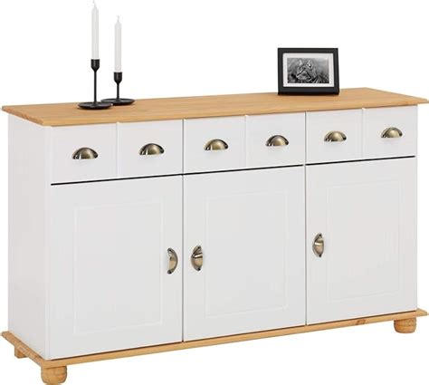 Idimex Buffet Colmar Commode Bahut Vaisselier Meuble Bas Rangement Avec