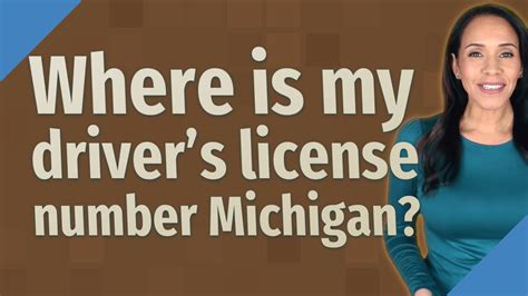 Where Is The Michigan State Id Number Located Templates Sample Printables