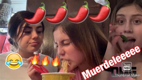 Spicy Noodle Challenge 🍜🥵🔥 Extreme Twist To It🌶🔥 Ft My Sister💟 Youtube