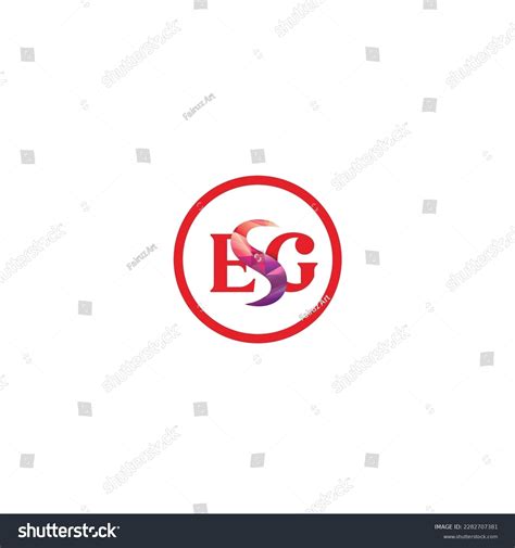 Letter Esg Logo Esg Design Logo Stock Vector Royalty Free