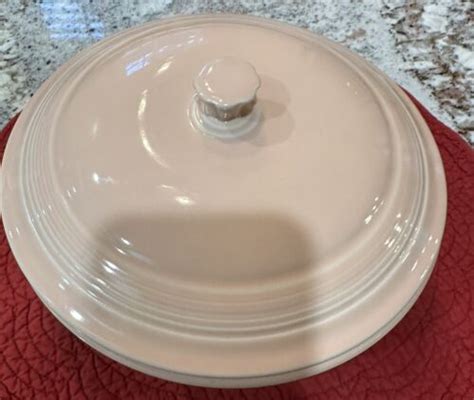 Fiestaware Hlc Casserole Bowl Dish With Lid Cover Apricot Soft Peach Color Ebay