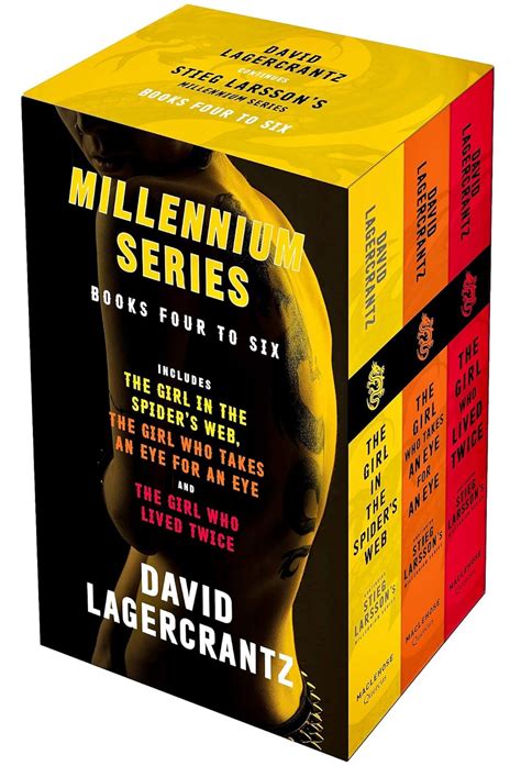 Millennium series 3 Books Collection Box Set by David Lagercrantz (Books 4 - 6) (The Girl in the ...