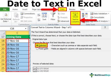 How To Convert Date To Text In Excel Top 4 Ways